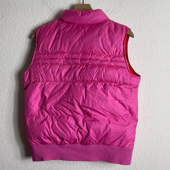 Vintage JanSport Girls XL Pink Puffer Vest – Full Zip, Nylon, Inner Pockets - Picture 9 of 9